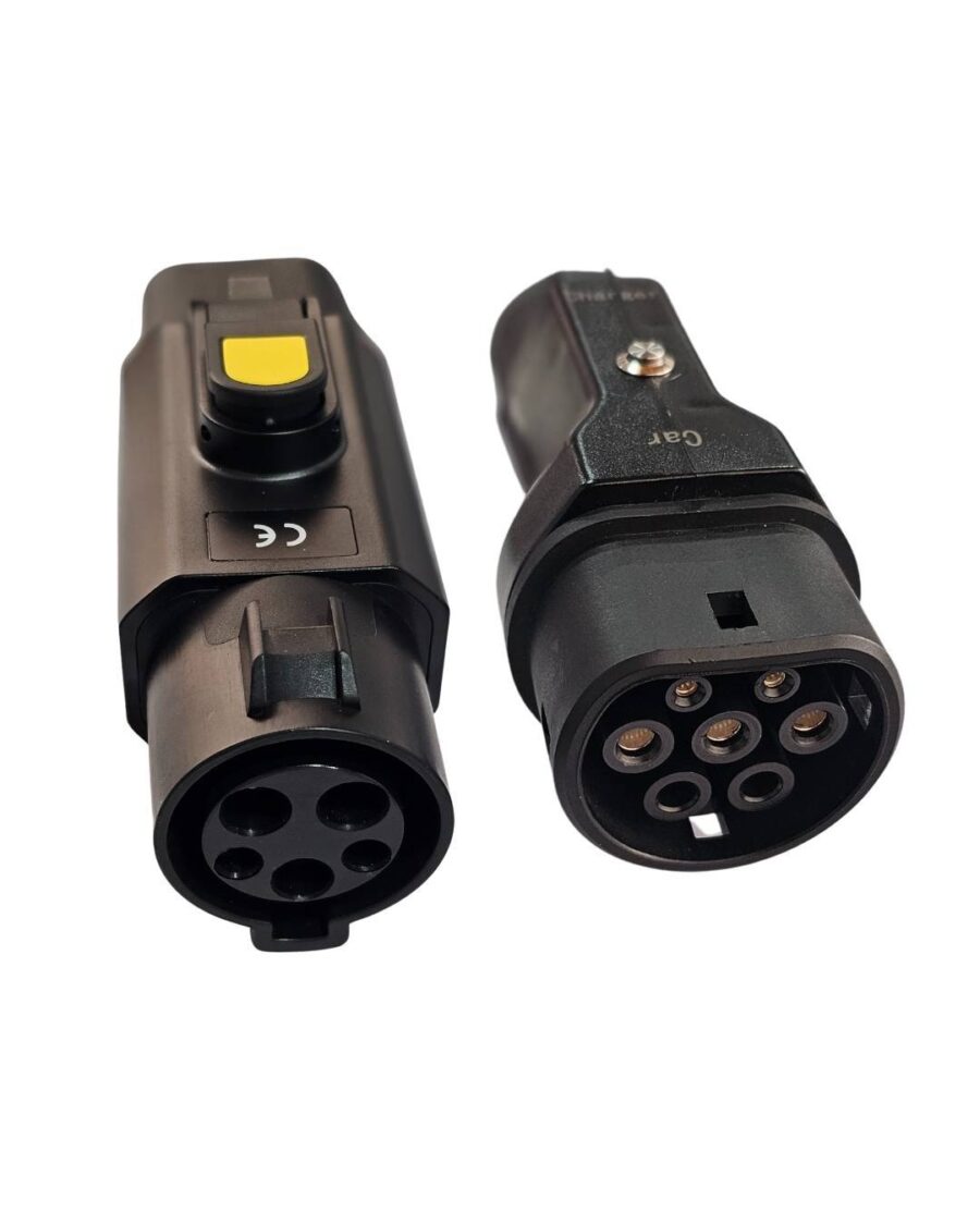 Adaptador de puerto de carga (AC) Tipo 1 a Tipo 2 o Tipo 1 a GBT