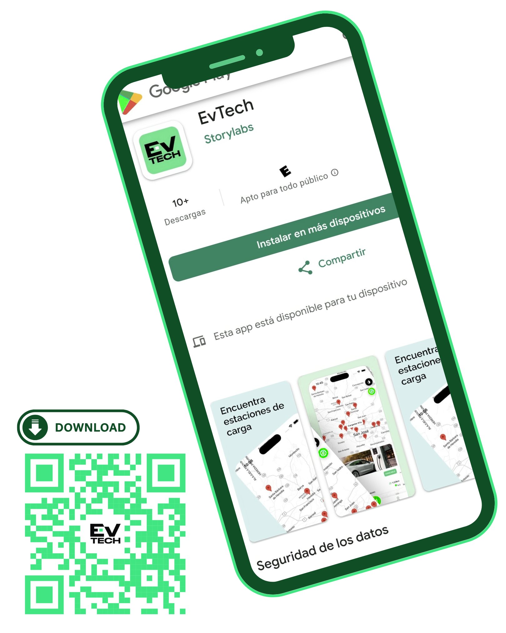 EV tech - descarga de la app